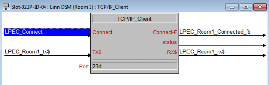 crestron tcp ip client symbol
